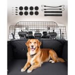 Vevor barriere de voiture pour chien reglable 90 - 153, 9 cm, grille pare - chien en treillis metallique ...