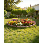 Vevor ? bordure de jardin en fausse pierre 1180x95x57 mm ? texture r�aliste ? conception modulaire ? ...