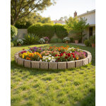 Vevor bordure de jardin en fausse pierre, 1190 x 100 x 155 mm, bordure de pelouse realiste, conception ...