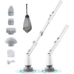 Brosse de nettoyage electrique rechargeable sans fil brosse de lavage rotative avec 4 tetes remplacables ...