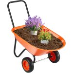 Brouette de 5 pi³, capacite de 397 lb, chariot a benne basculante de jardin a 2 roues, brouette avec ... Brouette de 5 pi³, capacite de 397 lb, chariot a benne basculante de jardin a 2 roues, brouette avec ...