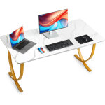 Vevor bureau de direction 160 x 80 cm, grande table deordinateur moderne, table deetude en acier q195 ...