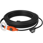 Vevor cable chauffant tuyaux antigel 25 m 23 w / m avec thermostat integre, installation pratique pour ...