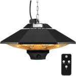 Vevor chauffage exterieur terrasse, 2000 w, radiateur infrarouge de plafond suspendu electrique avec ...