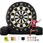 Vevor cible de football geante, 3000 mm, planche de flechettes de football gonflable avec 9 ballons et ...