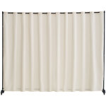 Vevor cloison de separation en tissu, separateur de piece portable avec roulettes, paravent de confidentialite ...