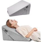 Vevor coussin incline lit, oreiller triangulaire orthopedique reglable, rembourrage mousse, housse lavable, ...