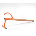 Vevor cric a buches 1180 mm, leve - buches a manche en bois, diametre 38 cm, leve - tronc dearbre robuste, ...