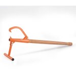 Vevor cric a buches 1180 mm, leve - buches a manche en bois, diametre 38 cm, leve - tronc dearbre robuste, ...