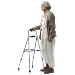 Vevor deambulateur compact hemi, deambulateur reglable a un bras pour personnes agees, 6 reglages de ...