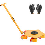 Vevor demenageur de machines 3991, 6 kg chariot de transport charge lourde avec poignee, disque 360�, ...