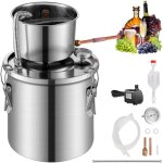 Vevor distillateur alambic 11, 4 l, chaudiere a spiritueux en inox avec refroidissement par serpentin, ...