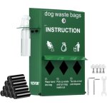 Vevor distributeur de sacs a crottes chien avec bouteille de lave - mains, support verrouillable, 600 ...