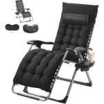 Vevor fauteuil inclinable zero gravite, 645 mm, transat relax jardin pour interieur exterieur, chaise ...