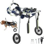 Vevor fauteuil roulant pour chien 2 roues pour pattes arrieres, fauteuil roulant pour animaux de compagnie ...