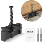 Vevor fixation invisible pour lame de terrasse composite, 500 pcs, clips t fixation cachee en plastique ...