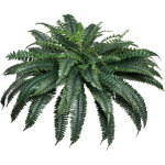 Vevor fougere artificielle, 110 - 120 cm, fausse fougere de boston avec 88 feuilles, grande plante artificiell ...