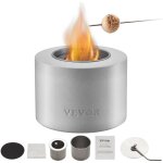 Vevor foyer de table, ?127 x 108 mm, brasero de table en beton pour decoration interieure et exterieure, ...