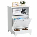 Vevor gamelles chiens surelevees 60x35x80 cm porte gamelles sureleve avec armoire de rangement inclinable, ... Vevor gamelles chiens surelevees 60x35x80 cm porte gamelles sureleve avec armoire de rangement inclinable, ...