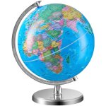 Globe terrestre rotatif avec support, 203, 2 mm, globe geographique educatif avec fuseau horaire precis, ... Globe terrestre rotatif avec support, 203, 2 mm, globe geographique educatif avec fuseau horaire precis, ...