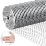 Vevor grillage metallique soude 610mm x 30, 48mm rouleau treillis metallique galvanise a chaud maillage ...