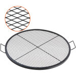 Vevor grille de cuisson 91 cm de diametre grille de barbecue ronde en acier capacite de charge de 20 ...