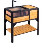 Habitat pour tortues, maison en bois pour tortues deinterieur et deexterieur, enclos pour tortues avec ...