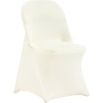 Vevor housses de chaise pliantes en elasthanne extensible, blanc ivoire, housses de protection universelle, ...