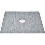 Vevor kit bordure de douche, 1828 x 1828 mm kit cuvette de douche avec drain central installation de ...