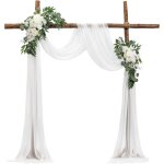 Vevor kit fleurs artificielles pour arche de mariage avec 2 bouquets de fleurs, 1 rideau translucide, ... Vevor kit fleurs artificielles pour arche de mariage avec 2 bouquets de fleurs, 1 rideau translucide, ...
