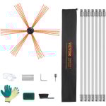 Mophorn - vevor kit de ramonage poele pellet cheminee 7 m brosse de nettoyage 360° avec 7 tiges flexibles ... Mophorn - vevor kit de ramonage poele pellet cheminee 7 m brosse de nettoyage 360° avec 7 tiges flexibles ...