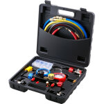 Vevor kit de recharge de refrigerant de climatisation r134a r22 r12 r410a manometre de collecteur de ...