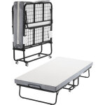 Vevor lit deappoint, 96, 5 x 190 cm, lit pliant avec matelas 10 cm, lit jumeau pliable portable avec ...