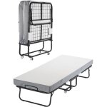 Vevor lit deappoint pliant 79 x 190 cm, taille jumeau, avec cadre en metal robuste et matelas en mousse ...