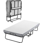 Vevor lit deappoint pliant 96, 5 x 190 cm, taille jumeau, avec cadre en metal robuste et matelas en mousse ...