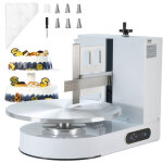 Vevor machine a glacer les gateaux 4 - 16 pouces, machine a lisser creme a faible bruit, plateau tournant ...