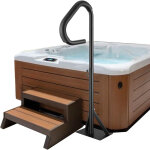 Vevor main courante spa 54, 2x37x144, 7 cm rampe escalier securite spa rotative 360 hauteur reglable ...