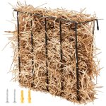 Vevor mangeoire a foin pour betail, grande capacite de 109 l, ratelier a foin pour chevre en acier robuste, ...