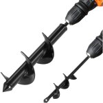 Vevor m�che tari�re pour perceuse, lot de 2, foret tari�re de plantation, 40 x 220 mm et 80 x 300 mm, ...