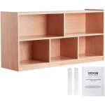 Vevor meuble de rangement pour enfants 2 niveaux, bibliotheque a 5 cases, etagere de rangement pour enfants ...