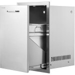 Vevor meuble de rangement inox 40, 6 x 61, 9 x 40, 6 cm en acier inoxydable tiroir pour bouteille de ...