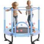 Vevor mini trampoline pour enfant, 1545 mm, fitness rebounder recreatif pour tout - petits avec filet ...