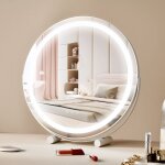 Vevor miroir de maquillage lumineux, 513 mm, 3 modes deeclairage de couleur, avec lumiere led, miroir ...