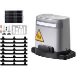 Vevor motorisation de portail coulissant, 280 w, ouvre - portail solaire electrique pour portes 20 m ...