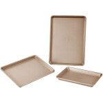 Vevor moule a patisserie, lot de 3, moule a charniere antiadhesif en acier au carbone, plaque et plateau ...