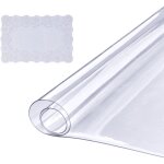 Vevor nappe rectangle transparente 91, 8x185 cm film de table transparent en pvc epaisseur 1, 5 mm avec ...