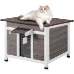 Vevor niche deexterieur resistante aux intemperies pour chats, refuge sur pour plusieurs chats, demeure ...
