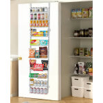Vevor organisateur de garde - manger a suspendre sur la porte, etagere a epices murale reglable a 10 ...