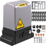 Mophorn - vevor ouvre - porte coulissant, 1800 kg, ouvre portail automatique 8 m avec 4 telecommandes ...