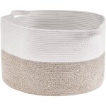 Vevor panier a couvertures , 87 l, panier en corde de coton, panier tisse avec poignees, panier a linge ... Vevor panier a couvertures , 87 l, panier en corde de coton, panier tisse avec poignees, panier a linge ...